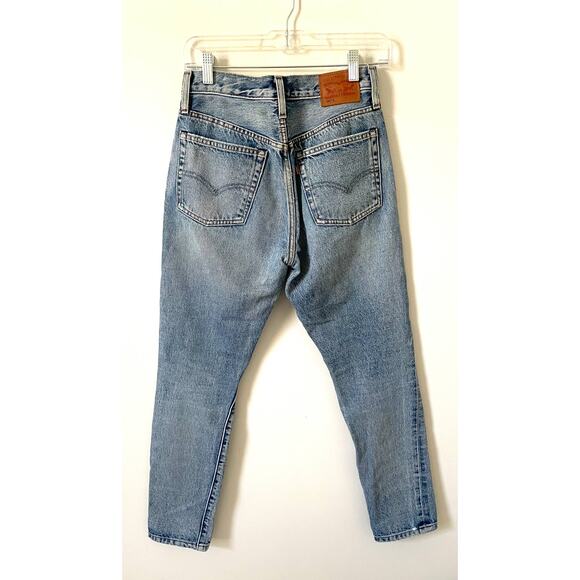 Levi's White Oak Made in USA High Rise Vintage 90's Denim Jeans Blue Size 25 - Picture 2 of 7